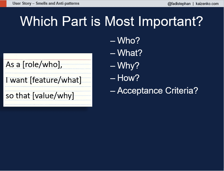 You are currently viewing What’s the Most Important Part of a User Story?