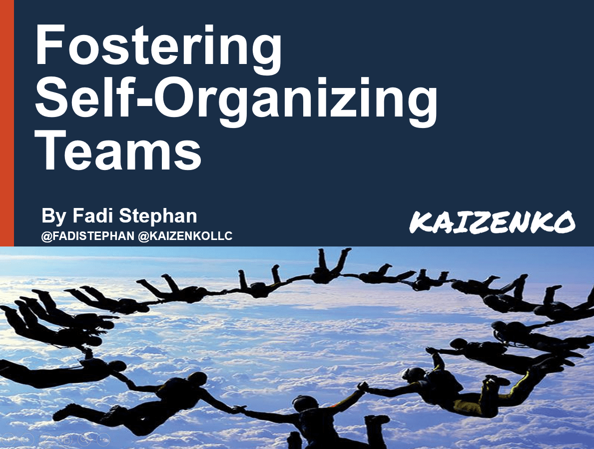 Fostering Self-Organizing Teams Presentation