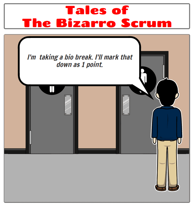 Read more about the article Tales of the Bizarro Scrum – Assigning Points to Everything
