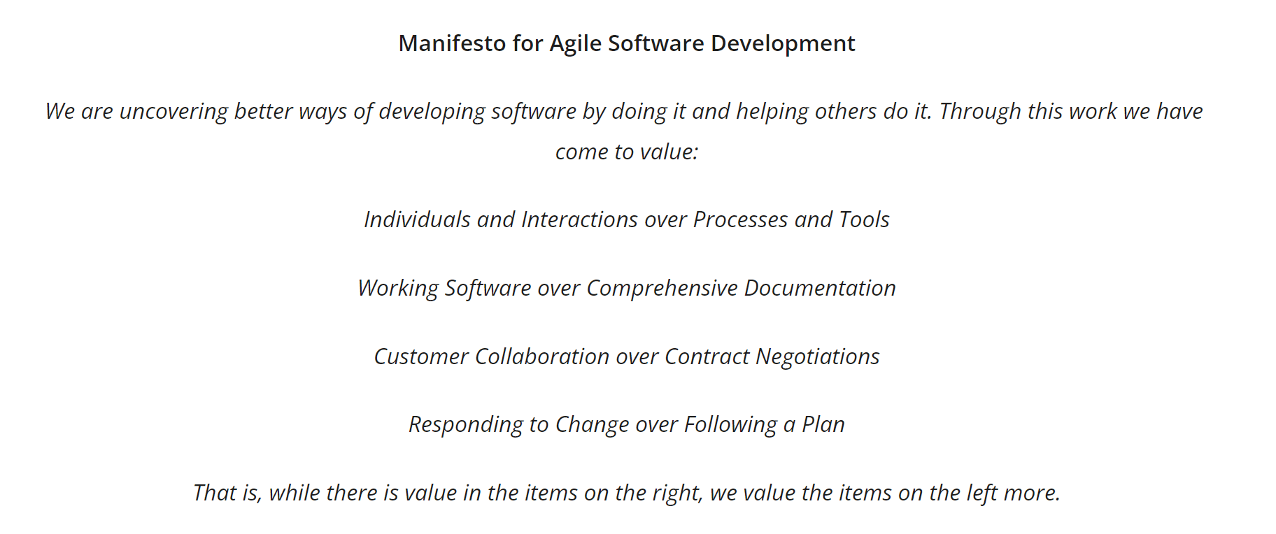 Scrum and the Manifesto for Agile Software Development